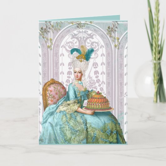 Marie Antoinette in Aqua Kaart (Voorkant)