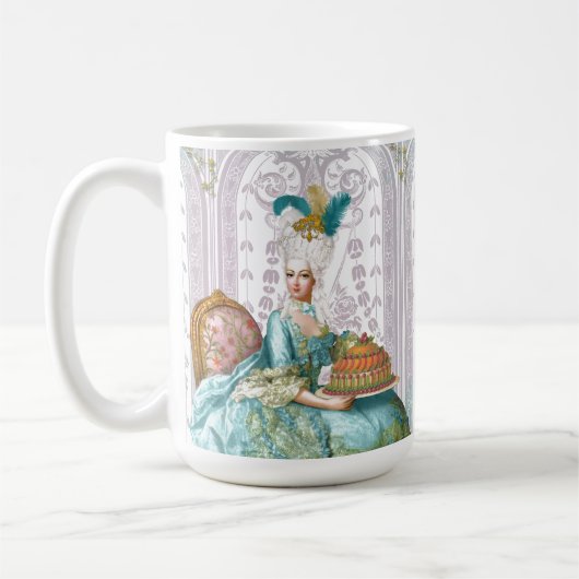 Marie Antoinette in Aqua Koffiemok (Links)