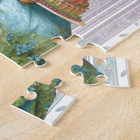 Marie Antoinette in Aqua Legpuzzel (Zijkant)