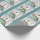 Marie Antoinette in Aqua met Cake Cadeaupapier (Hoek)