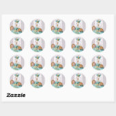 Marie Antoinette in Aqua Ronde Sticker (Vel)
