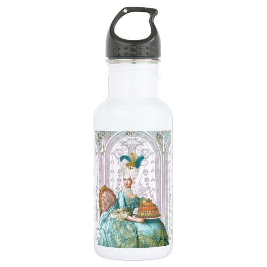 Marie Antoinette in Aqua Waterfles (Voorkant)