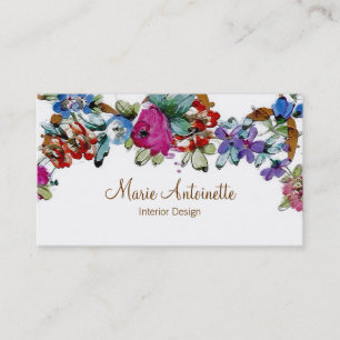 Marie Antoinette in Bloemen ~ Visitekaartjes