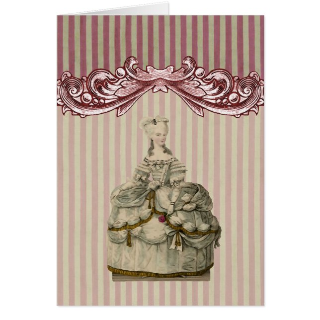 Marie Antoinette in Extravagant Dress - (Voorkant)