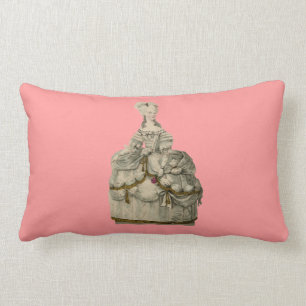 Marie Antoinette in Extravagant Dress Pillow 13x21 Kussen