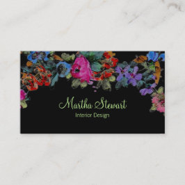 Marie Antoinette in Flowers COLOR & PAPER OPTIES- Visitekaartje