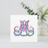 Marie Antoinette in Flowers ~ Uitnodigingen (Staand voorkant)