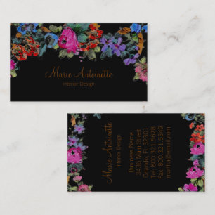 Marie Antoinette in Flowers ~ Visitekaartjes