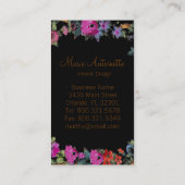 Marie Antoinette in Flowers ~ Visitekaartjes (Achterkant)