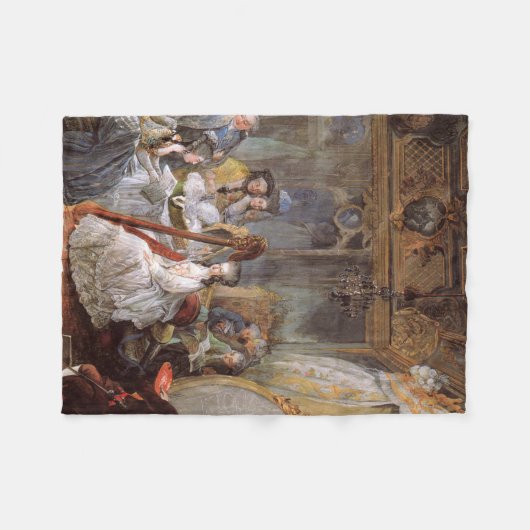 Marie Antoinette In Her Chamber At Versailles Fleece Deken (Voorkant (Horizontaal))