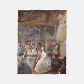 Marie Antoinette In Her Chamber At Versailles Fleece Deken (Voorkant)