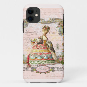 Marie Antoinette in het roze Case-Mate iPhone Case