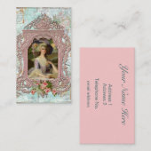 Marie Antoinette in het roze Lijst Visitekaartje (Voorkant / Achterkant)