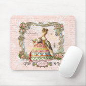 Marie Antoinette in het roze Muismat (Met muis)