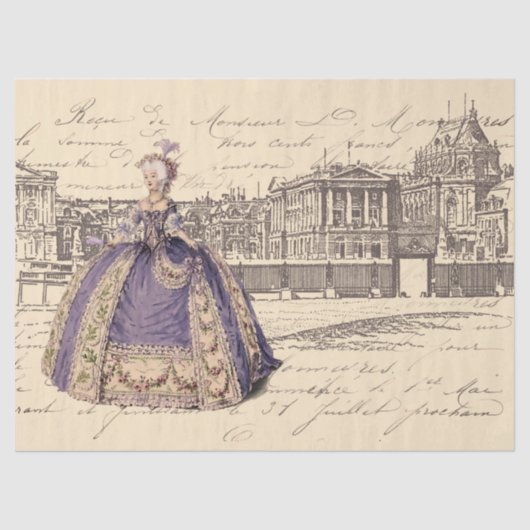 Marie Antoinette in het tijdschrift Versailles Tis Tissuepapier (Voorkant)