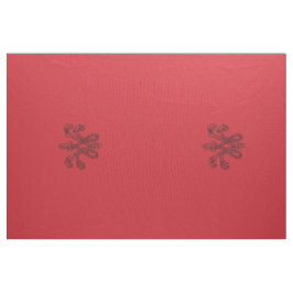 Marie Antoinette initial monogram upholstery panel Stof