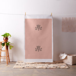 Marie Antoinette initial monogram upholstery panel Stof