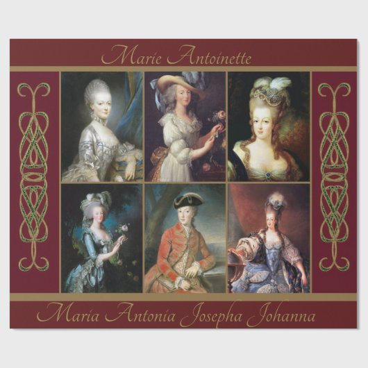 Marie Antoinette inpakpapier (Vlak)