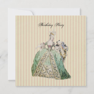Marie Antoinette ~ Invitations / RSVP #16 Kaart