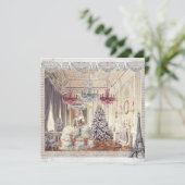 Marie Antoinette Joyeux Noel Kerstmis Feestdagenkaart (Staand voorkant)