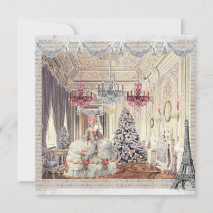 Marie Antoinette Joyeux Noel Kerstmis Feestdagenkaart