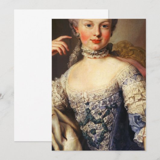 Marie Antoinette Kaart (Voorkant / Achterkant)