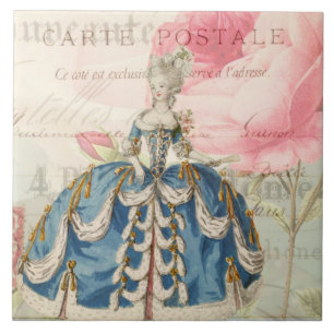 Marie Antoinette keramische tegel Tegeltje