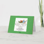 Marie Antoinette Kerstbal Feestdagen Kaart (Achterkant)