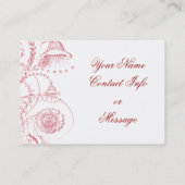 Marie Antoinette Kerstnoel Visitekaartjes (Achterkant)