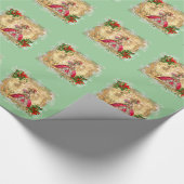 Marie Antoinette-kerstpapier Cadeaupapier (Hoek)