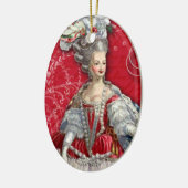 Marie Antoinette kerstversiering Keramisch Ornament (Links)