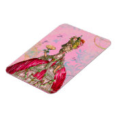 Marie Antoinette & Kolibries in Roze Magneet (Linkerzijde)