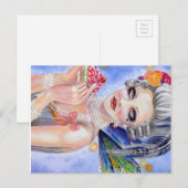 Marie Antoinette - Koningin van Cupcakes Briefkaart (Voorkant / Achterkant)