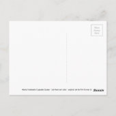 Marie Antoinette - Koningin van Cupcakes Briefkaart (Achterkant)