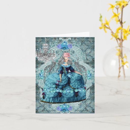 Marie Antoinette Koningin van Frankrijk Kaart (Gele Bloem)