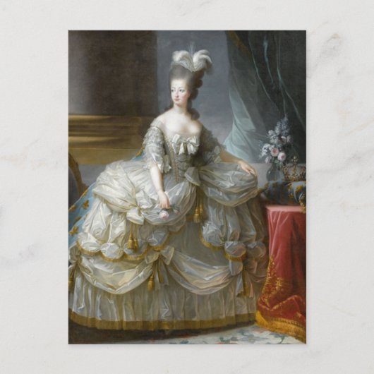 Marie Antoinette, koningin van Frankrijk, Le Brun Briefkaart (Voorkant)