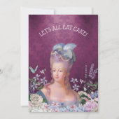 Marie Antoinette laat de geboorte van de etendecke Kaart (Voorkant)
