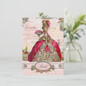 Marie Antoinette laat hen de tepel eten Kaart (Staand voorkant)
