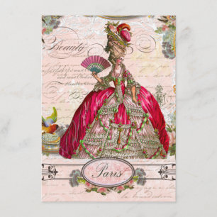 Marie Antoinette laat hen de tepel eten Kaart