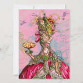 Marie Antoinette laat hen de tepel eten Kaart (Achterkant)