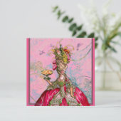 Marie Antoinette laat hen de tepel eten Kaart (Staand voorkant)