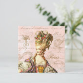 Marie Antoinette laat hen de tepel eten Kaart (Staand voorkant)