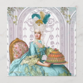 Marie Antoinette Laat ze cake eten Kaart