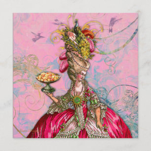 Marie Antoinette Laat ze cake eten Kaart