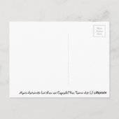 Marie Antoinette laat ze Cupcake eten! In roze... Briefkaart (Achterkant)