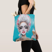Marie Antoinette Laat ze cupcake Mini eten Tote Bag (Dichtbij)