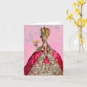 Marie Antoinette laat ze eten Kaart (Gele Bloem)