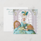 Marie Antoinette Laat ze taart eten Kaart (Voorkant / Achterkant)