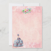 Marie Antoinette~Laat ze taart eten Kaart (Achterkant)