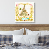 Marie Antoinette laat ze taart portret canvas eten (Insitu (Slaapkamer))